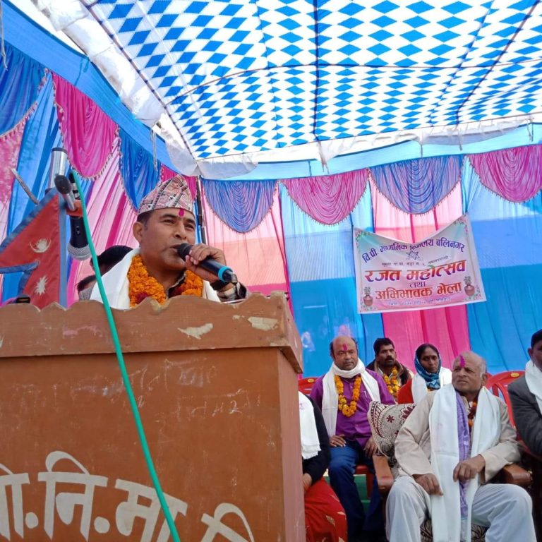 सुस्ताको सामुदायिक बिद्यालयहरुलाई नमुना बनाउछु अध्यक्ष पाण्डे