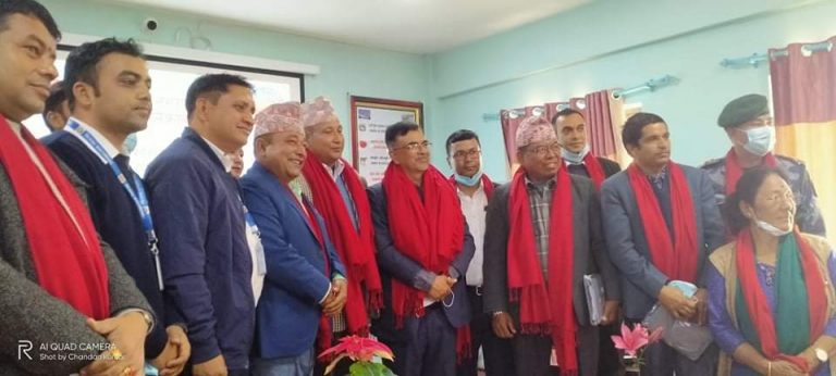 मुख्य मन्त्री पाण्डेद्वारा निजगढमा निर्माण हुने एयरपोर्टको प्रोजेक्ट निरिक्षण