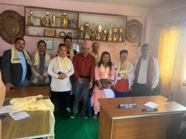 पाल्पा खेलकुद विकास समितिका पदाधीकारीद्धारा पदभार ग्रहण