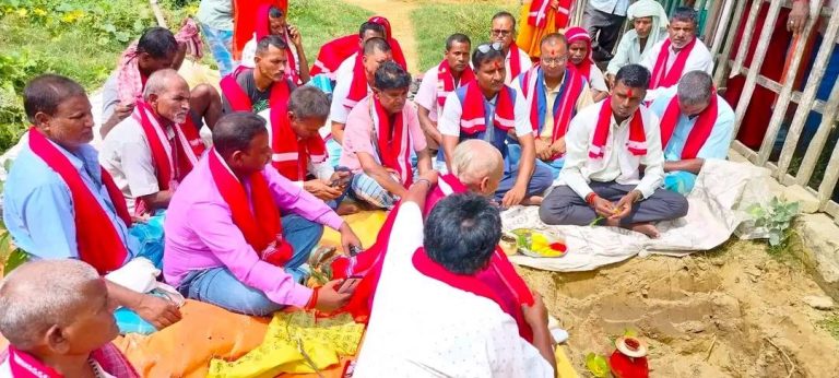 जसपा नेपालका युवा नेता शिव कुमार साह द्वारा आज दोस्रो समुदायीक भवनको शिलान्यास