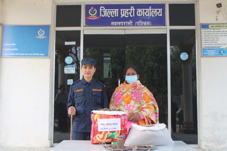 गाँजा सहित मानिस पक्राउ