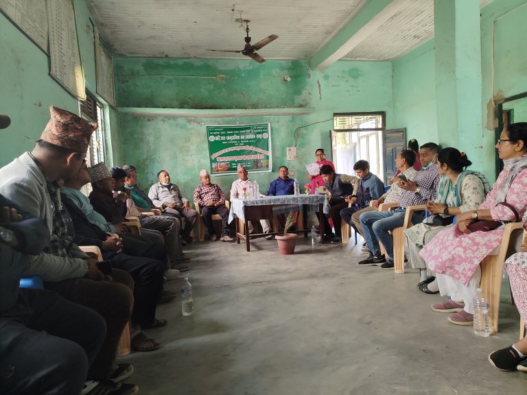 पुनर्उत्पादन कटान प्लट अनुगमन र अग्नी नियन्त्रण सम्बन्धि सुझाव संकलन कार्यक्रम सम्पन्न