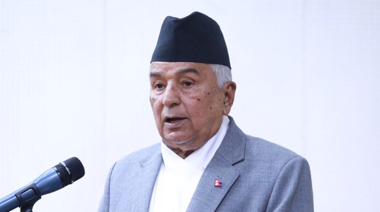 फागुन २१ गतेका लागि तोकिएको निर्वाचन सम्पन्न गराउने काममा सहयोग गर्न राष्ट्रपतिको अपिल